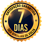 Selo de garantia de 7 dias - satisfação garantida ou seu dinheiro de volta